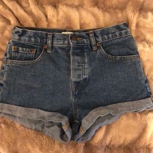 High waisted shorts